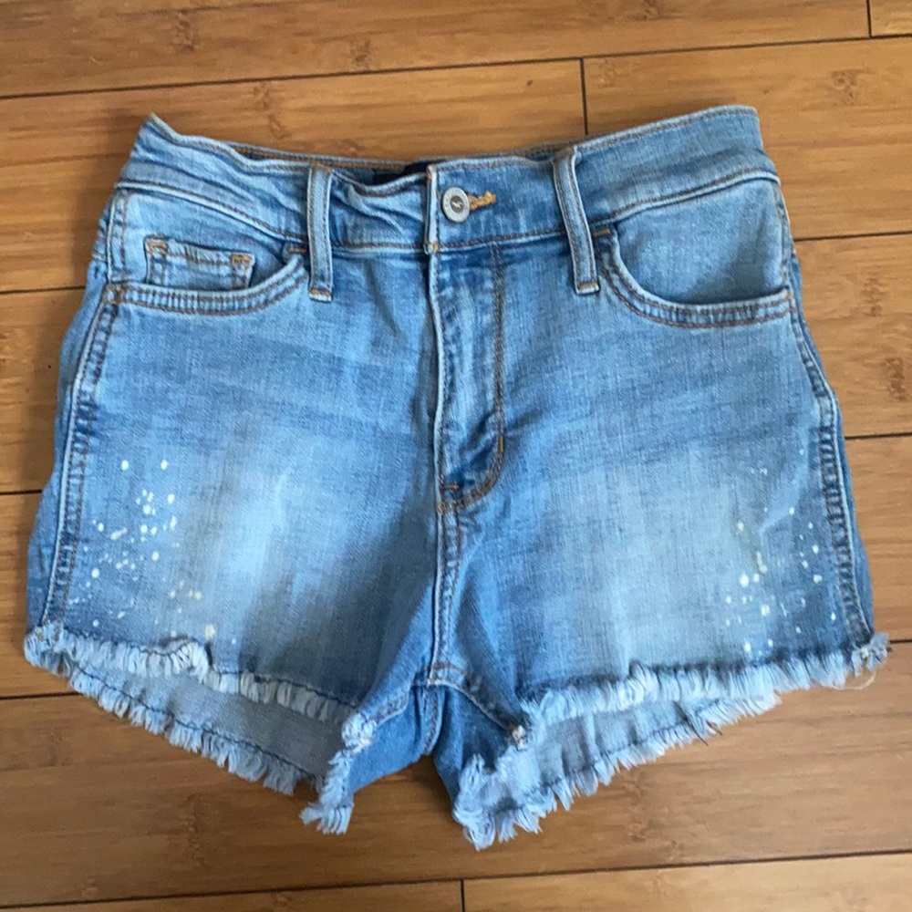 jean shorts from hollister, size 0, high rise